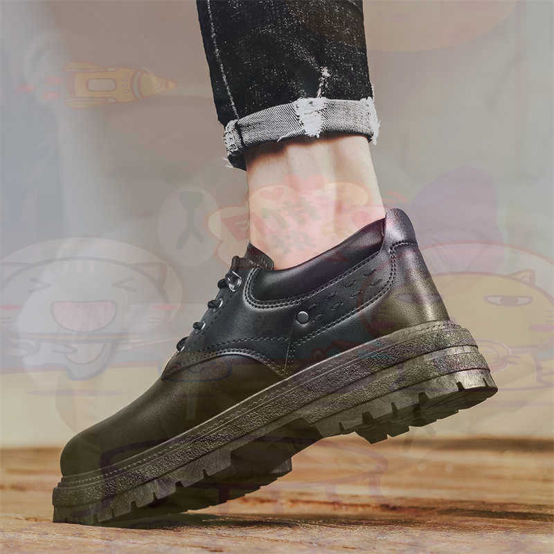 Outdoor Sports Center - Escuro natural couro moda formadores tênis