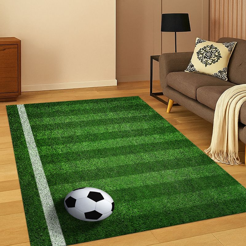 Outdoor Sport Field - Tapete Clássico de Futebol para Quarto,