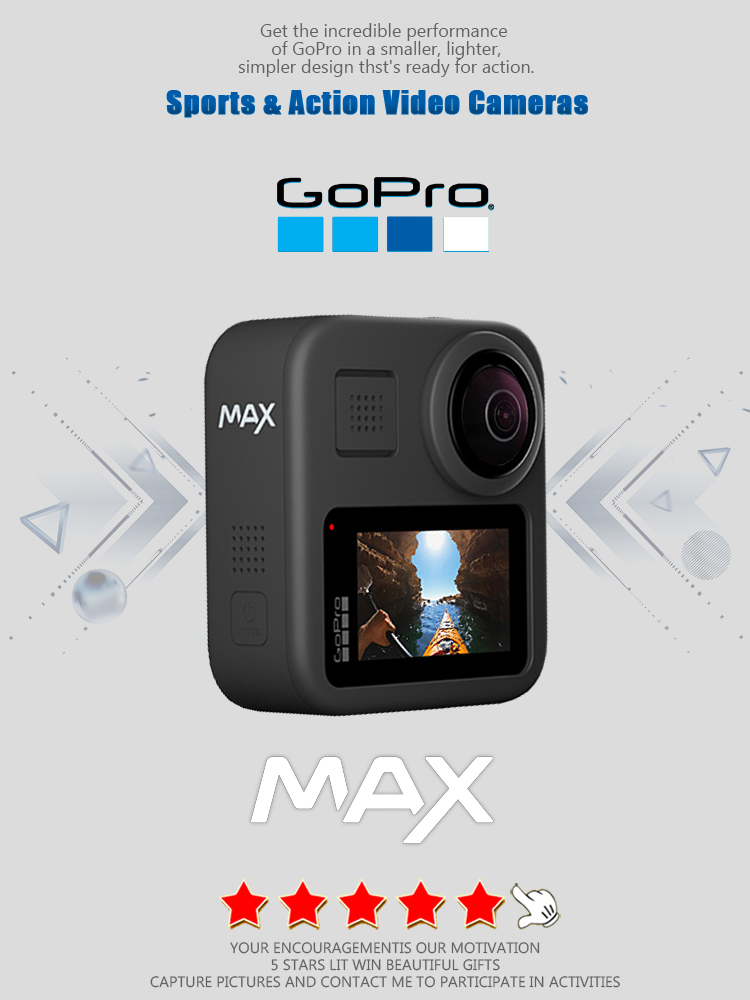 Câmera de Ação GoPro MAX 360 c - Outdoor Sport Live avaliação e preço